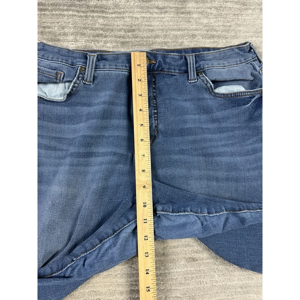Time and Tru Jeans Womens‎ 14 Blue Denim Cotton Blend High Rise Skinny